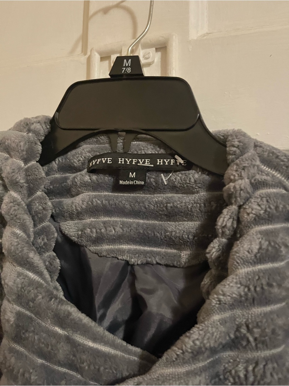 HYFVE Women's Plush Teddy Jacket in Gray